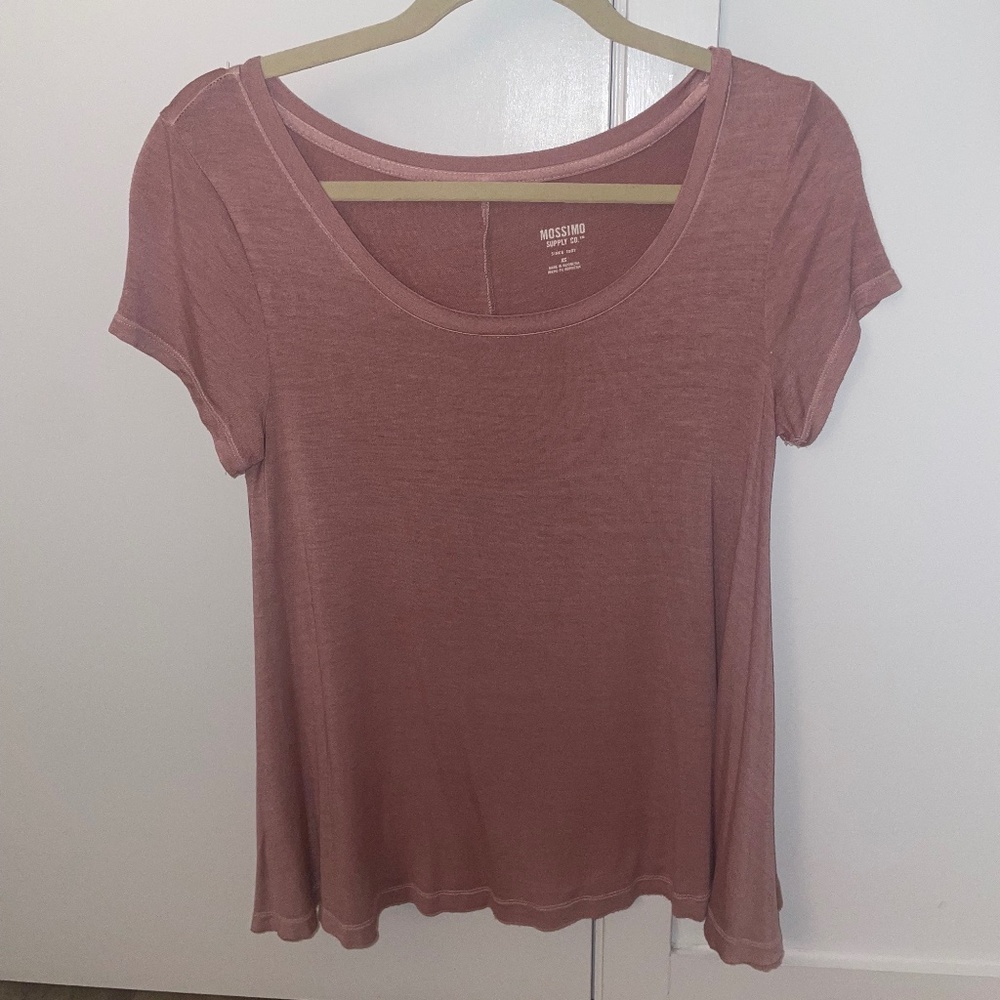 Mossimo Size XS Flowy Pink T Shirt